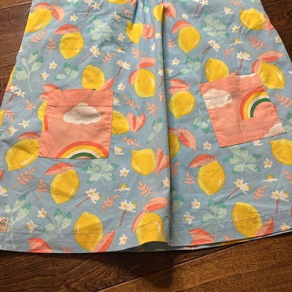 Wildflowers Sky Blue Lemons and Rainbows Dress, size 10 - Picture 3 of 9